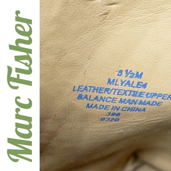 MARC FISHER YALE CHELSEA ANKLE BOOTIES NEUTRAL SNAKE PRINT LEATHER, SIZE 8.5 - Picture 7 of 11